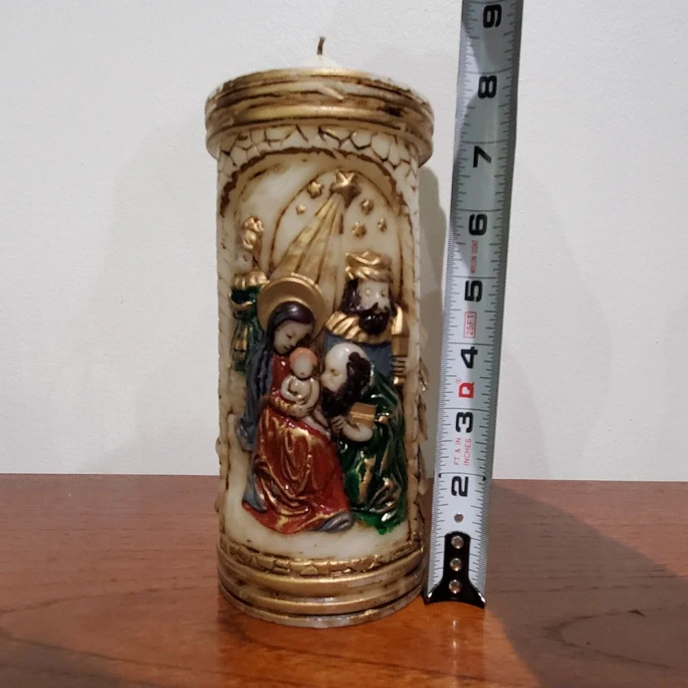 Emperor‎ Art Creations Creche Candle 1986 Nativity Mary Jesus Kings Star 9